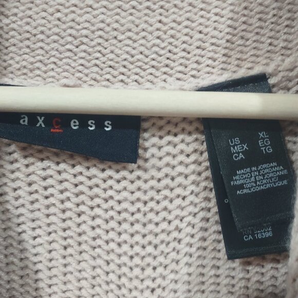 Blush Pink Knit Sweater Dress Size XL - Picture 4 of 4